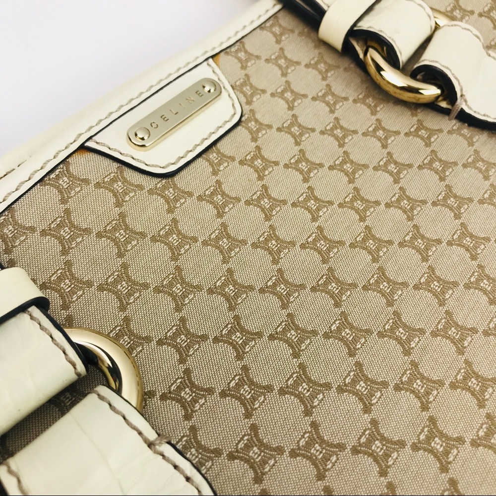 Authentic Celine Monogram Beige Canvas Tote Bag - Picture 8 of 8